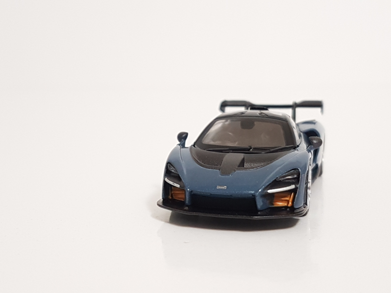 Illustration for article titled Mini GT McLaren Senna in Victory Grey